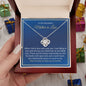 To My Wonderful Mother In Law | Lucky to Have You In My Life | Love Knot Necklace