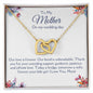 To My Mother- On My Wedding Day | Forever your Little Girl | Interlocking Hearts necklace