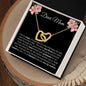 Dear Mom | You're My Angel | Interlocking Hearts necklace