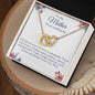 To My Mother- On My Wedding Day | Forever your Little Girl | Interlocking Hearts necklace