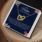 To My Mother- On My Wedding Day | Interlocking Hearts necklace
