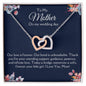 To My Mother- On My Wedding Day | Interlocking Hearts necklace