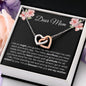 Dear Mom | You're My Angel | Interlocking Hearts necklace