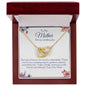 To My Mother- On My Wedding Day | Forever your Little Girl | Interlocking Hearts necklace