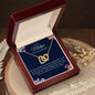 To My Mother- On My Wedding Day | Interlocking Hearts necklace