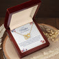 To My Mother- On My Wedding Day | Forever your Little Girl | Interlocking Hearts necklace