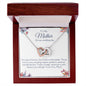 To My Mother- On My Wedding Day | Forever your Little Girl | Interlocking Hearts necklace