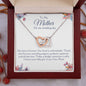To My Mother- On My Wedding Day | Forever your Little Girl | Interlocking Hearts necklace