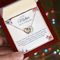 To My Mother- On My Wedding Day | Forever your Little Girl | Interlocking Hearts necklace