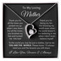 To My Loving Mother| You Are My World - Forever Love Necklace