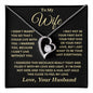 To My Wife | I Can't Live Without You | Forever Love Necklace