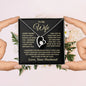 To My Wife | I Can't Live Without You | Forever Love Necklace