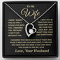 To My Wife | I Can't Live Without You | Forever Love Necklace