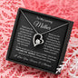 To My Loving Mother| You Are My World - Forever Love Necklace