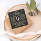 To My Wife | I Can't Live Without You | Forever Love Necklace