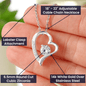 To My Loving Mother| You Are My World - Forever Love Necklace