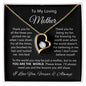 To My Loving Mother| You Are My World - Forever Love Necklace