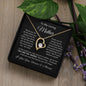 To My Loving Mother| You Are My World - Forever Love Necklace