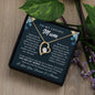 To My Loving Mum | You are My World | Forever Love Necklace