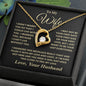To My Wife | I Can't Live Without You | Forever Love Necklace