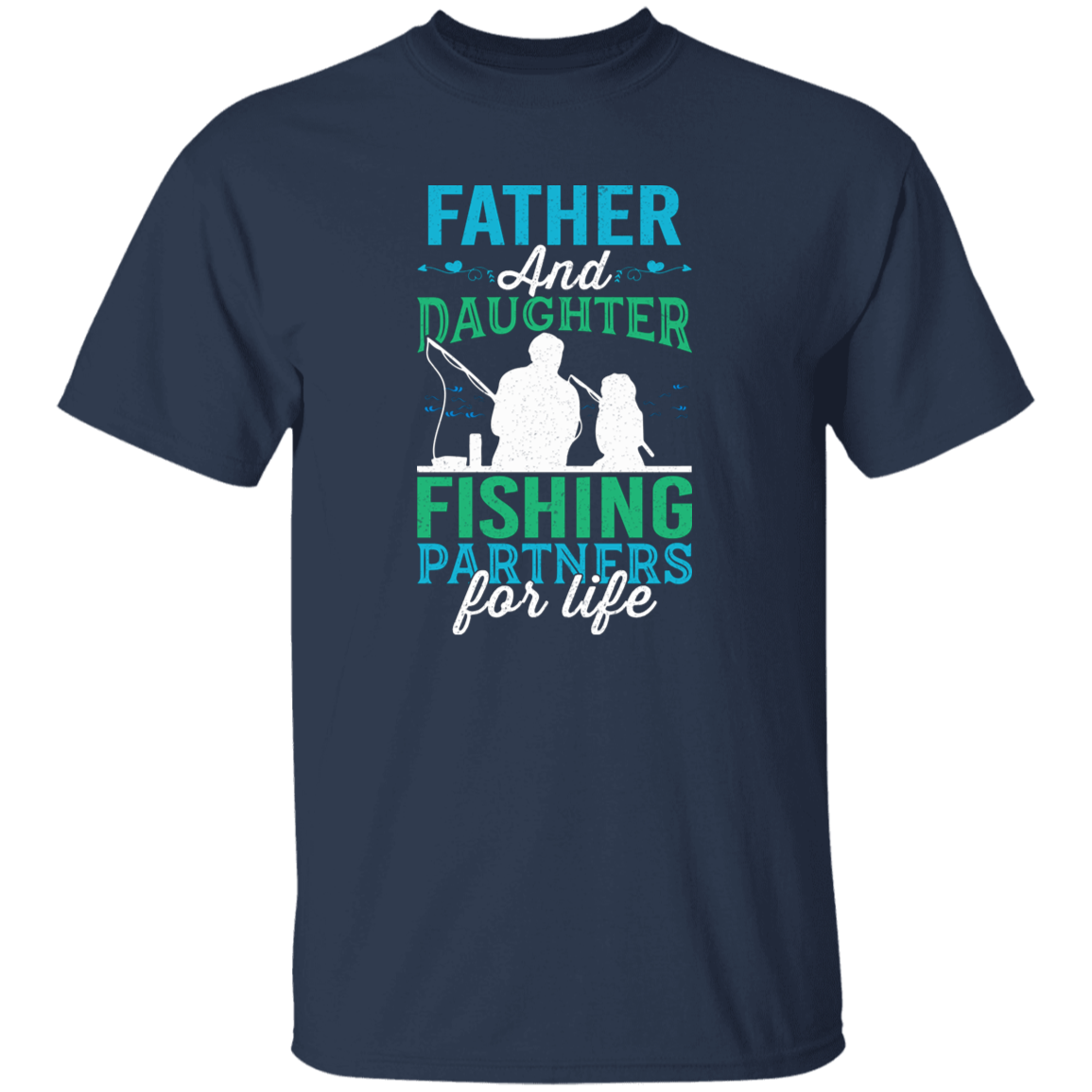 Kid's  Father and Daughter Fishing  T-Shirt