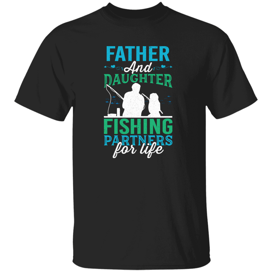 Kid's  Father and Daughter Fishing  T-Shirt