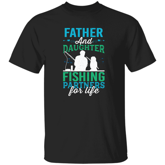 Kid's  Father and Daughter Fishing  T-Shirt