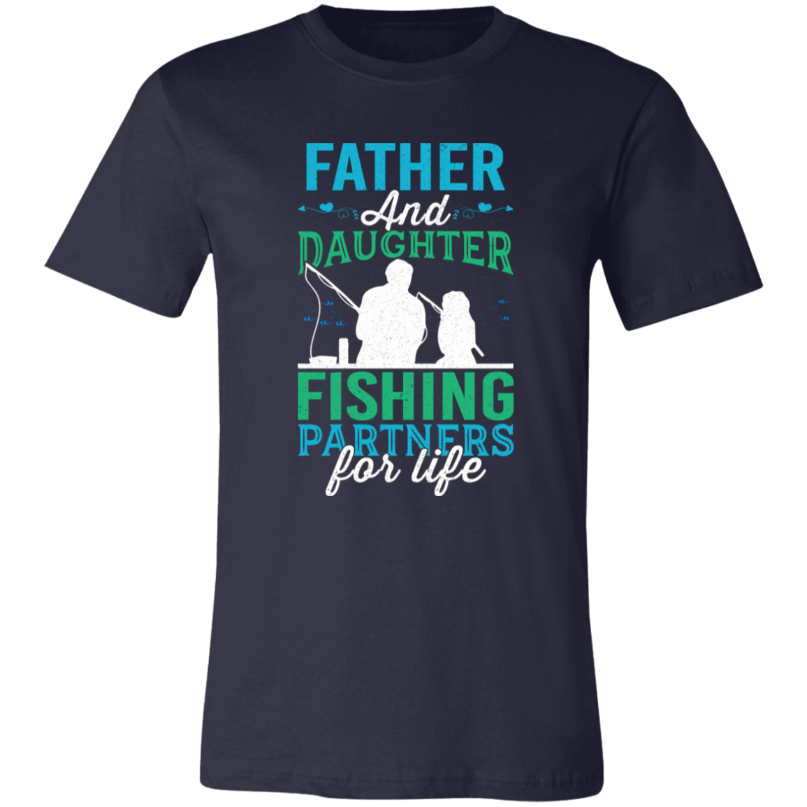 Father and Daughter Fishing   T-Shirt