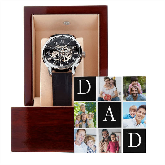 Personalized Father's Day Gift | Men's Openwork Watch