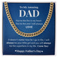 To My Amazing Dad | You're My Superhero| Cuban Link Chain