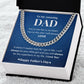 To My Amazing Dad | You're My Superhero| Cuban Link Chain