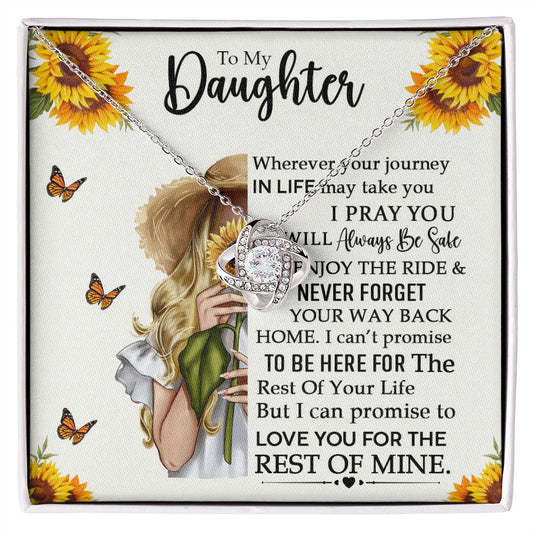 To My Daughter| Never Forget Your Way Back Home| Necklace