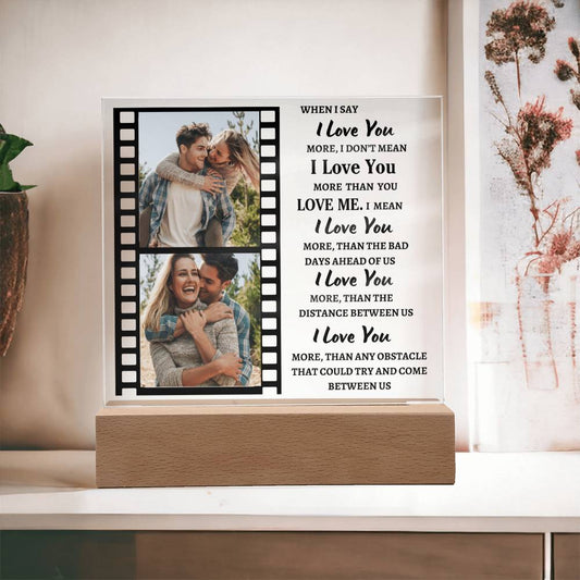 Personalized Love Photo Collage- Acrylic Plaque