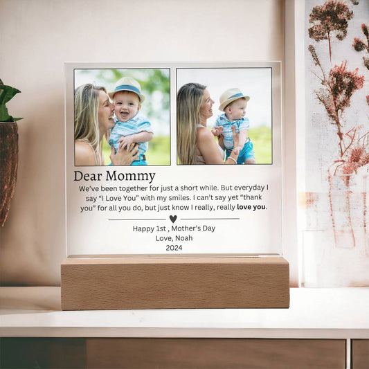 First Mother's Day Picture Frame- Square Acrylic Plaque