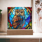 Owl Stained Glass Acrylic Plaque