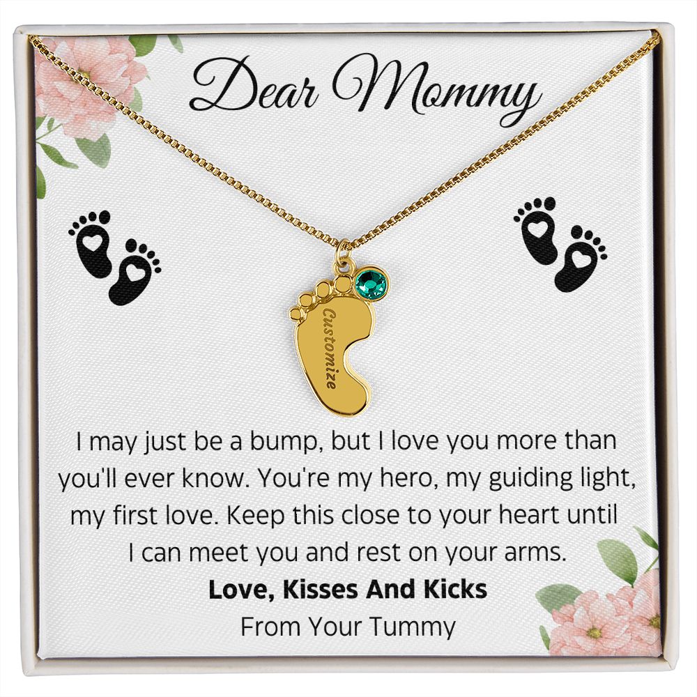 Dear Mommy | Baby Feet | New Mom Gift