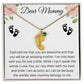 Dear Mommy | You are Awesome| Baby Feet Necklace