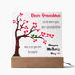 Dear Grandmother | You Are The World | Square Acrylic Plaque