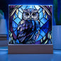 Owl Stained Glass Acrylic Plaque