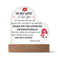 To My Love- Heart Acrylic