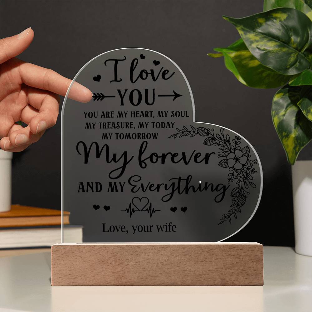 Personalized Heart Acrylic | You're My Everything.