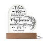 Personalized Heart Acrylic | You're My Everything.