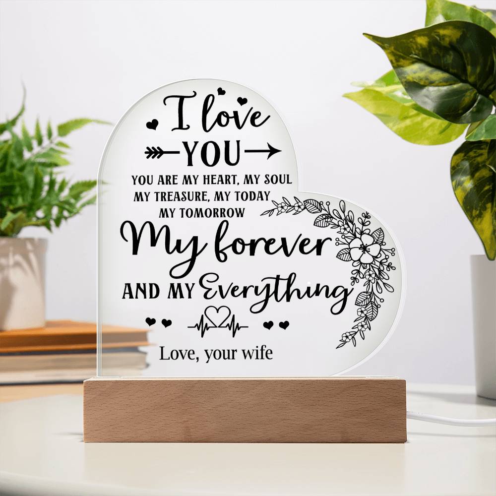 Personalized Heart Acrylic | You're My Everything.