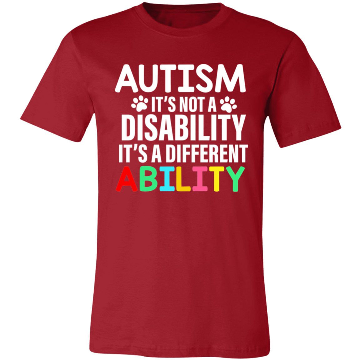 Autism is not a Disability  T-Shirt