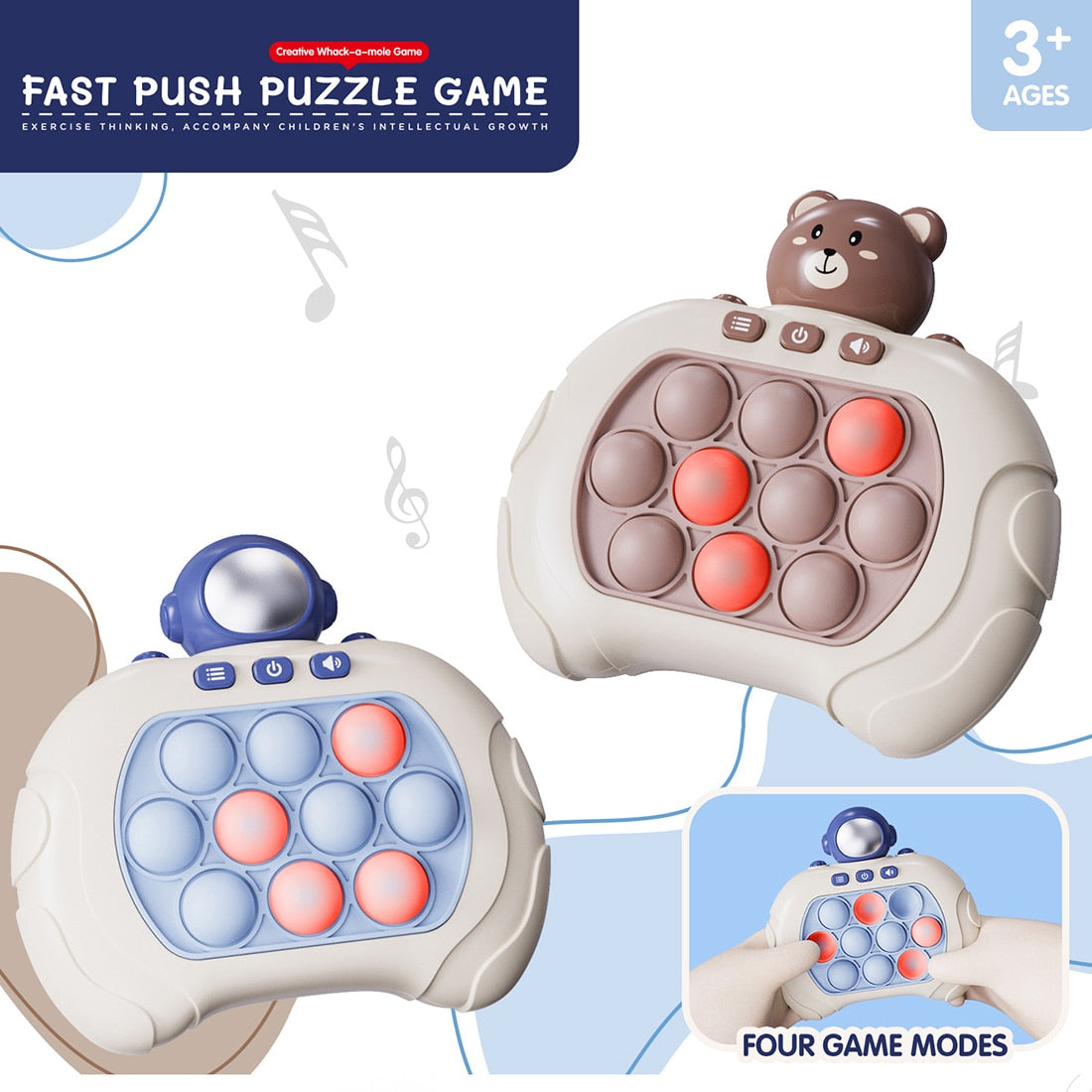 Push Game Pop Electronic - Antistress Fidget Toys for Kids & Adults