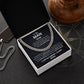 Personalized To My Man- Cuban Link Necklace