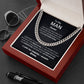 Personalized To My Man- Cuban Link Necklace