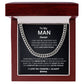 Personalized To My Man- Cuban Link Necklace