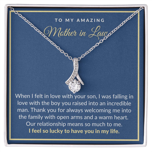 To My Amazing Mother In Law | I Feel so Lucky| Love Knot Necklace