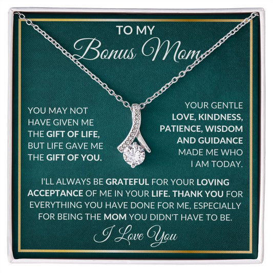 To My Bonus Mom | Thank you for being my Mom | Alluring Beauty necklace